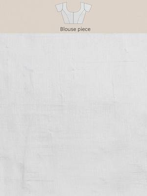 Yellow yellow & white floral embroidered organza saree 5