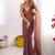 Purple woven design beads and stones  chiffon saree