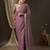 Mauve mauve & gold-toned woven design zari  georgette kanjeevaram saree
