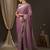 Mauve mauve & gold-toned woven design zari  georgette kanjeevaram saree