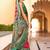 Red ethnic motifs zari silk blend banarasi saree