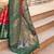Red ethnic motifs zari silk blend banarasi saree