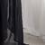 Black sequinned  georgette saree