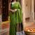 Green zari  cotton khadi saree