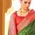 Green woven design zari  banarasi saree