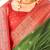 Green woven design zari  banarasi saree