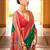 Green woven design zari silk blend designer banarasi saree