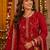 women ethnic motifs regular thread work kurta with trousers & with dupatta