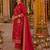 women ethnic motifs regular thread work kurta with trousers & with dupatta