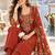 women ethnic motifs embroidered regular thread work  cotton kurta with trousers & with