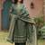 women printed regular thread work  cotton kurta with palazzos & with dupatta