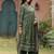 women printed regular thread work  cotton kurta with palazzos & with dupatta
