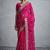 Pink embellished zari  georgette designer saree