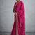 Pink embellished zari  georgette designer saree