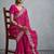 Pink embellished zari  georgette designer saree