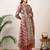 women ethnic motifs printed regular kurta with palazzos & with dupatta
