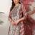 women ethnic motifs printed regular kurta with palazzos & with dupatta