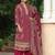 women ethnic motifs printed regular mirror work  cotton kurta with trousers & with dupatta