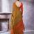 Mustard women ethnic motifs linen blend designer paithani saree