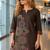 women ethnic motifs embroidered regular thread work  cotton kurta with palazzos