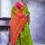Green ethnic motifs linen blend designer paithani saree