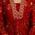 women ethnic motifs printed regular thread work kurta with trousers & with dupatta