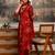women ethnic motifs printed regular thread work kurta with trousers & with dupatta