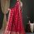 Pink woven design zari  georgette kanjeevaram saree