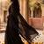 Black embellished  cotton khadi saree