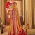 Mustard ethnic motifs printed zari patola saree