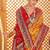 Mustard ethnic motifs printed zari patola saree