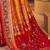 Mustard ethnic motifs printed zari patola saree