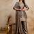 women embroidered regular kurta with palazzos & with dupatta