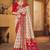 Off white ethnic motifs woven design zari patola saree