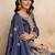 women embroidered regular kurta with palazzos & with dupatta