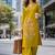 women floral embroidered regular thread work  cotton kurta with palazzos