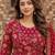 women ethnic motifs printed angrakha  cotton kurta with trousers & with dupatta