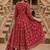 women ethnic motifs printed angrakha  cotton kurta with trousers & with dupatta