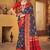 Navy blue woven design zari  patola saree