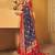 Navy blue woven design zari  patola saree