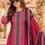 women ethnic motifs printed regular mirror work kurta with trousers & with dupatta