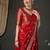 Red woven design zari  georgette banarasi saree