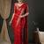 Red woven design zari  georgette banarasi saree