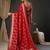 Red woven design zari  georgette banarasi saree
