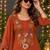 women ethnic motifs embroidered regular sequinned  cotton kurta with trousers & with dupatta