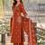 women ethnic motifs printed regular mirror work  cotton kurta with trousers & with dupatta