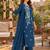 women floral embroidered regular thread work  cotton kurta with trousers & with dupatta