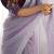 Purple sequinned net saree
