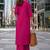 women floral embroidered regular thread work  cotton kurta with palazzos