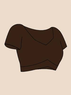 Brown embellished zari  cotton khadi saree 5